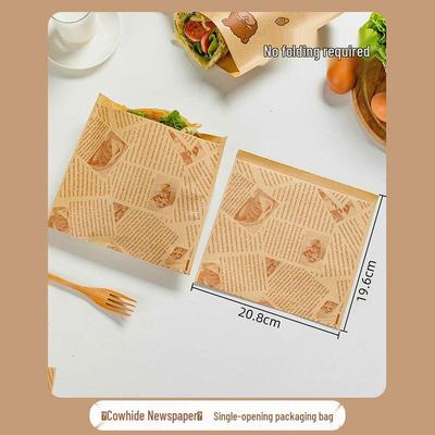 Meidi Disposable Roujiamo Pancake Paper Takeaway Bags