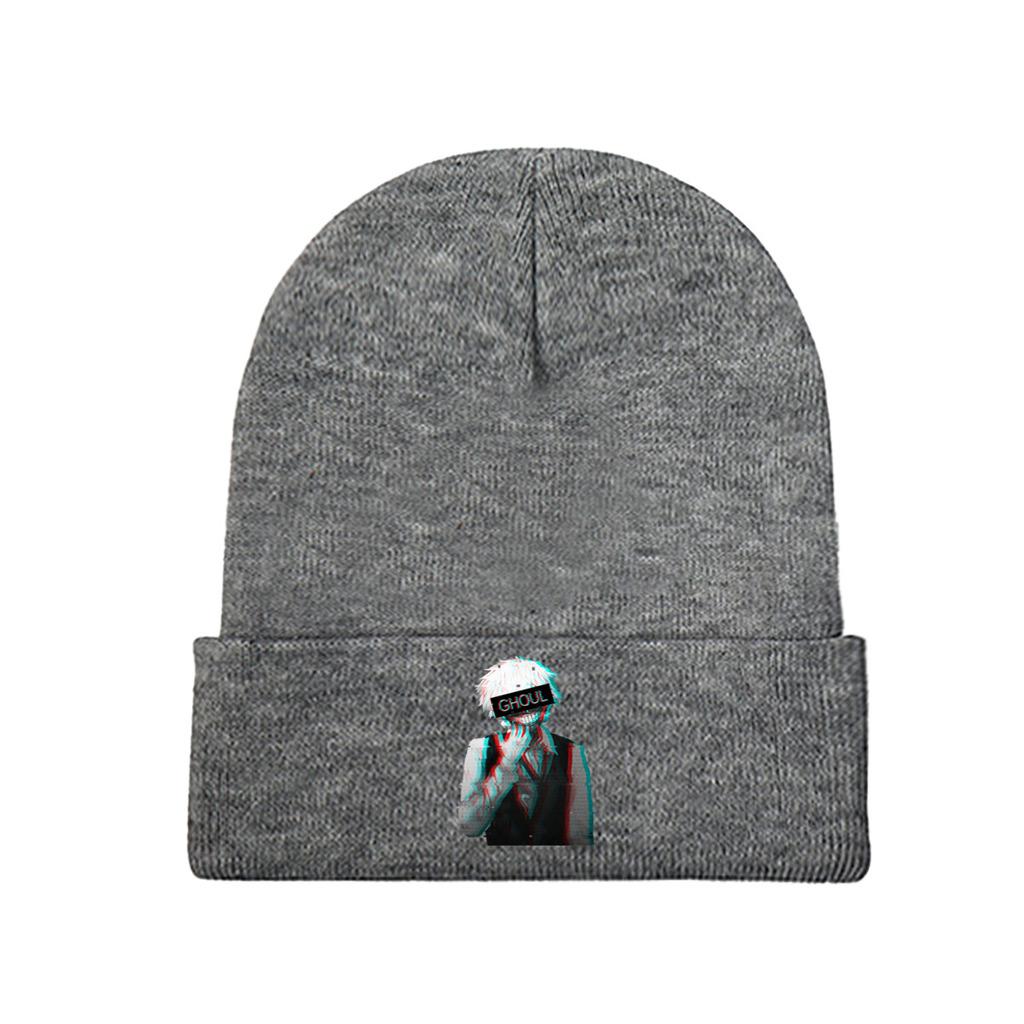 Tokyo Ghoul Ken Kaneki Knitted Hat Beanie Winter Hats Warm  Color  Cap for Unisex Women