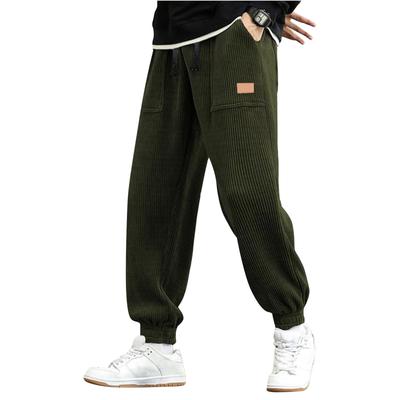 Men'S Jogging Pants Casual Workwear Pants Drawstring Elastic Waistband Pants