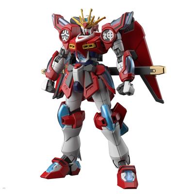BANDAI SPIRITS HG Gundam Build Metaverse God Burning Gundam modelo de plástico colorido em escala 1/144