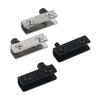 1 Set Easy Installation With No Drilling Needed Stainless Steel Glass Door Hinges Suitable For 5~6Mm Glass Pack Of 2