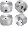 Buton din aluminiu cu model herringbone pentru reglarea volumului audio