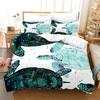 Sea Turtle Duvet Cover for Children Boys Girls Adult Black Gold Tortoise Reptile Theme for Bedroom Decorations Queen King Size