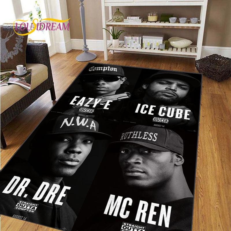 Music Star Rectangle Hip-Hop Carpet for Living Room Bedroom Rug Kitchen Kids Door Unslip Floor Mats Gift Photography Props Rug