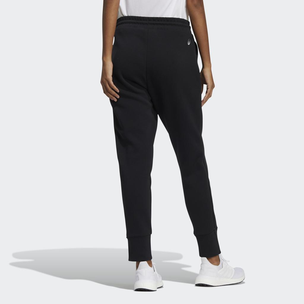 Adidas Wx Knit Track Pants With Three Stripes Side Pockets Women Bottoms Black HD0357