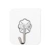 Transparent No-Punch Adhesive Hook for Bathroom or Kitchen