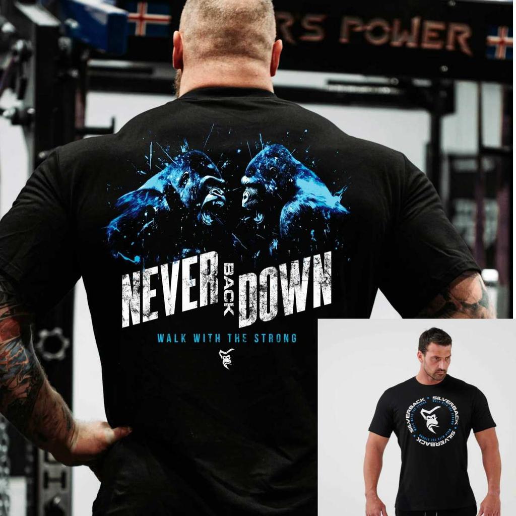 Tricou de antrenament Silverback Fitness Gym Casual pentru bărbați și femei Brand de lux Top 2026 Nou Trend Logo Artistic Doodle