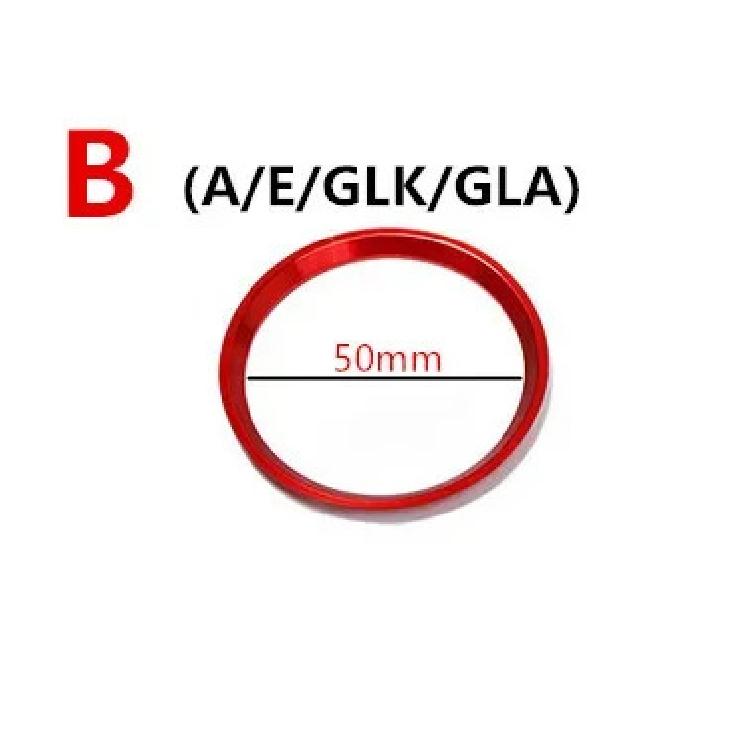 Aluminium Alloy Car Steering Wheel Emblem Circle Decoration Sticker For Mercedes Benz A E Class CLA GLA GLE Interior Accessories