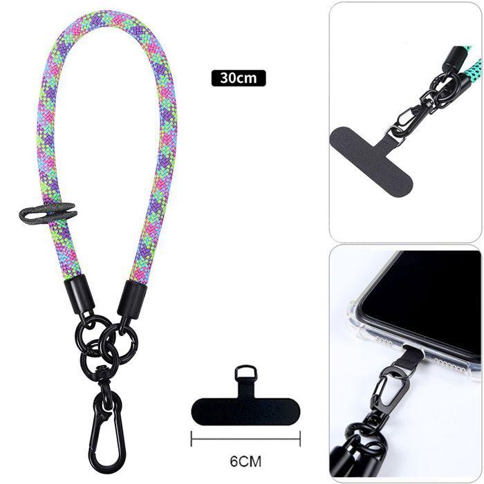 Schutzhülle für iPhone 17 - BOOLING - Stoßfest - Abnehmbares mehrfarbiges Armband - Transparentes Silikon