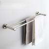 Stainless Steel Stainless Steel Double Towel Bar Wall Mounted Towel Rack Shelf Brushed Bathroom Towel Holder Accessories