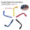Motorcycle 90 Degree Aluminum Alloy Adjustable Throttle Cable Screw Head Motorbike Parts Motorbike Accessories