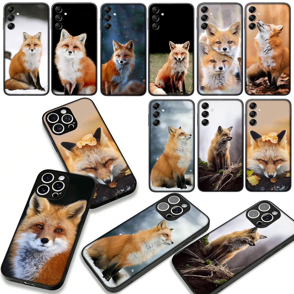 Phone Cover for Apple iPhone 17 16 15 11 Pro XS Max XR 6 7 8 Plus + SE 2020 5 16E Case Anime fox funny foxs cute Casing