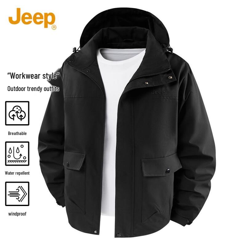Jeep Men's Windproof Casual Jacket