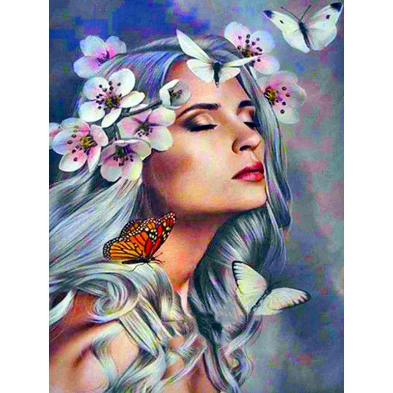 

GATYZTORY Oil Painting By Numbers Kits For Kids HandPainted Unique Gift 60x75 Framed On Canvas Woman Figure Acrylic Art Pictures 20x30cm No Frame сливовий