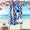 FC Schalke 04 Custom Name Print Beach Towel, Large Soft Quick Dry Towel for Beach Camping Swimming