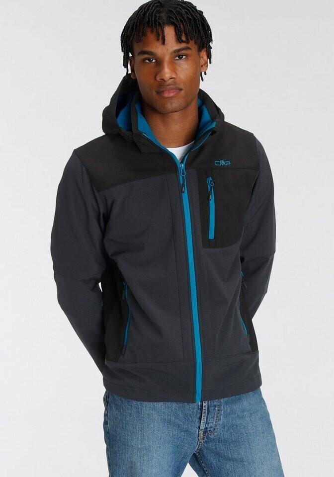 Куртка CMP мужская софтшелл с отстегивающимся капюшоном (3A01787N) б.синий/синий камень