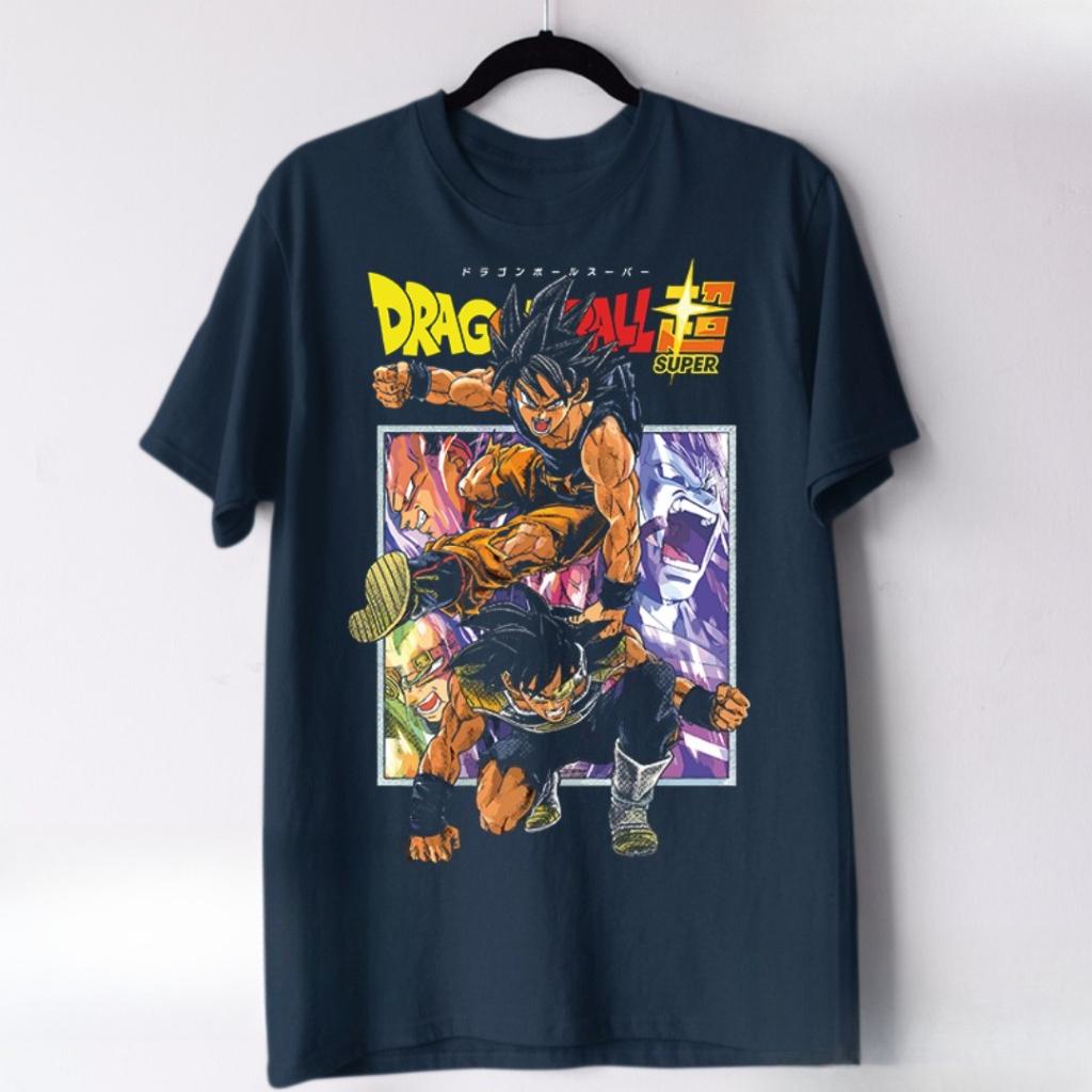 Japanese Animation Dragon Ball Men's Cotton T-shirt Summer New Retro Fashion Men's and Women's Streetwear
