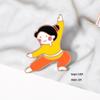 Creative Kung Fu Cartoon Brooch - Personalized Schoolbag Pendant Accessory