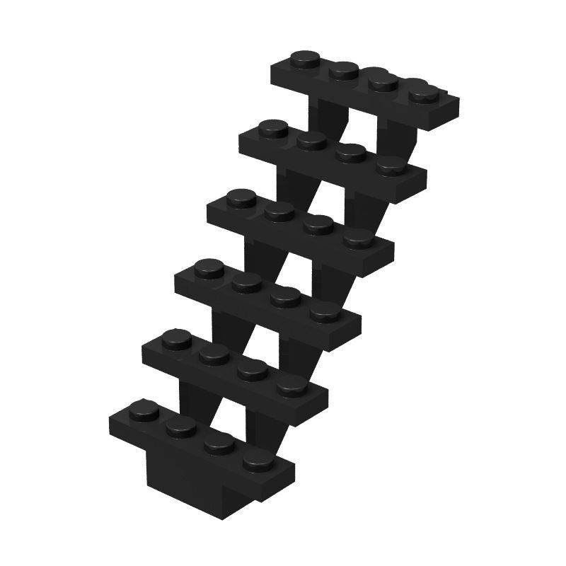

Small particle building block parts are compatible 30134 7x4x6 stair ladder building house scene.moc toys for kids