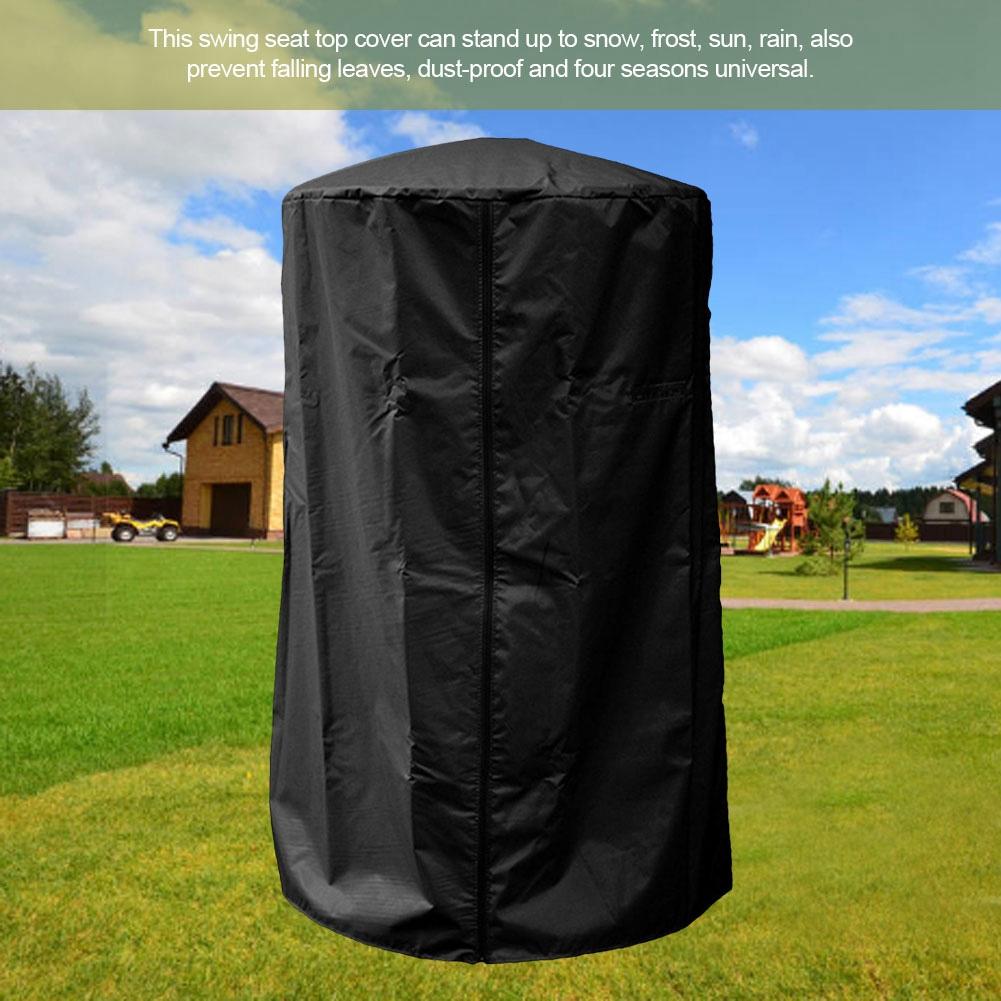 Patio Heater Cover Courtyard Fireplace Waterproof UV Resistant Anti dust Cover Black