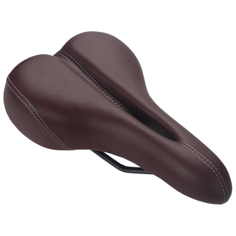 Comfortable Hollow Bicycle Saddle With Memory Foam Padding PU Leather Cover Non-Slip Waterproof Seat Mountain Road Bikes