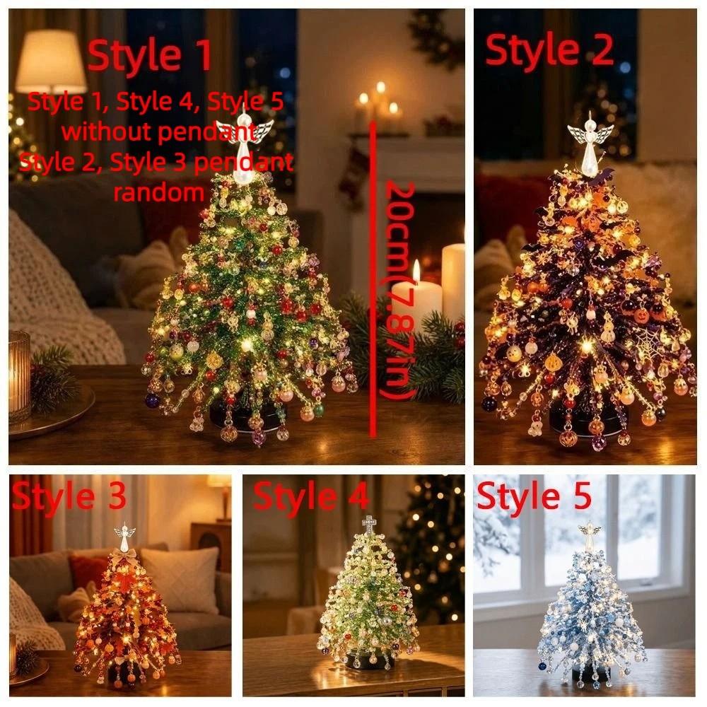 Handmade Halloween Tree Making Kit Crystal Bead Mini Bead Weaving Set Christmas