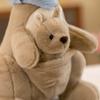 PP Cotton Mother and Son Kangaroos Plush Toy Kangaroo Soft Kids Stuffed Toy  Kids Playing Supplies