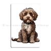 Lagotto Romagnolo Portrait Metal Sign Rusty Plaques Club Bar Wall Plaque Tin Sign Poster