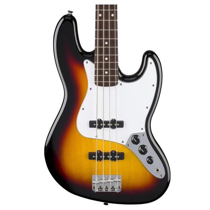 Fender Standard Jazz Bass, Laurel Fingerboard, 3-Color Sunburst (with Soft Case)