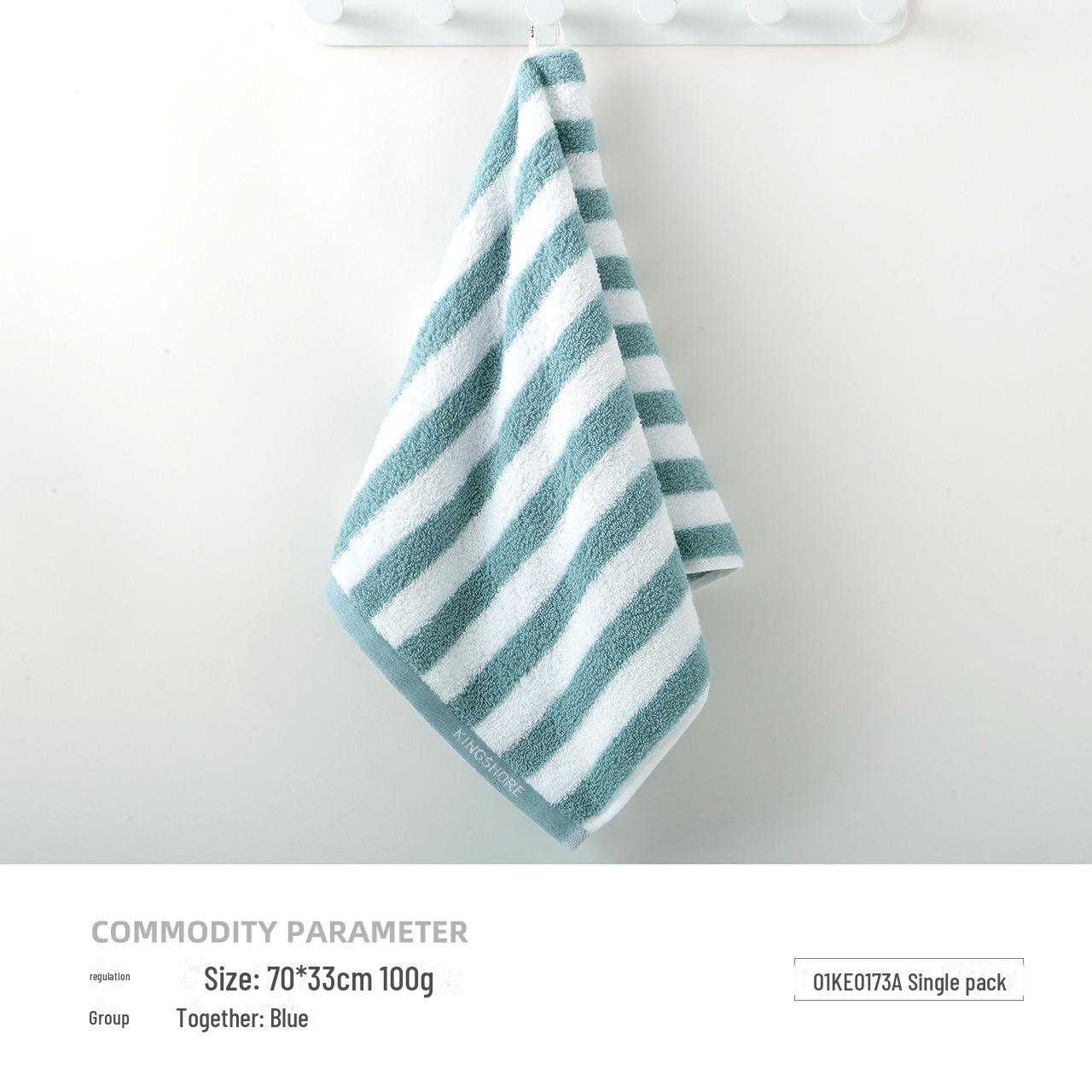 

Большое впитывающее полотенце из атласа в золотую полоску, 70x33 см — мягкое для взрослых, идеально подходит для домашнего использования 70*33cm синий