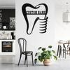 Custom Metal Sign Tooth Silhouette Surname Decor Hot Sale for Doorway Garden Home