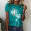 Dandelion 3d Print Cheap Clothes For Woman Female Fashion Loose Y2k Graphic T Shirts Girls Casual Harajuku Street Tshirt Tops
