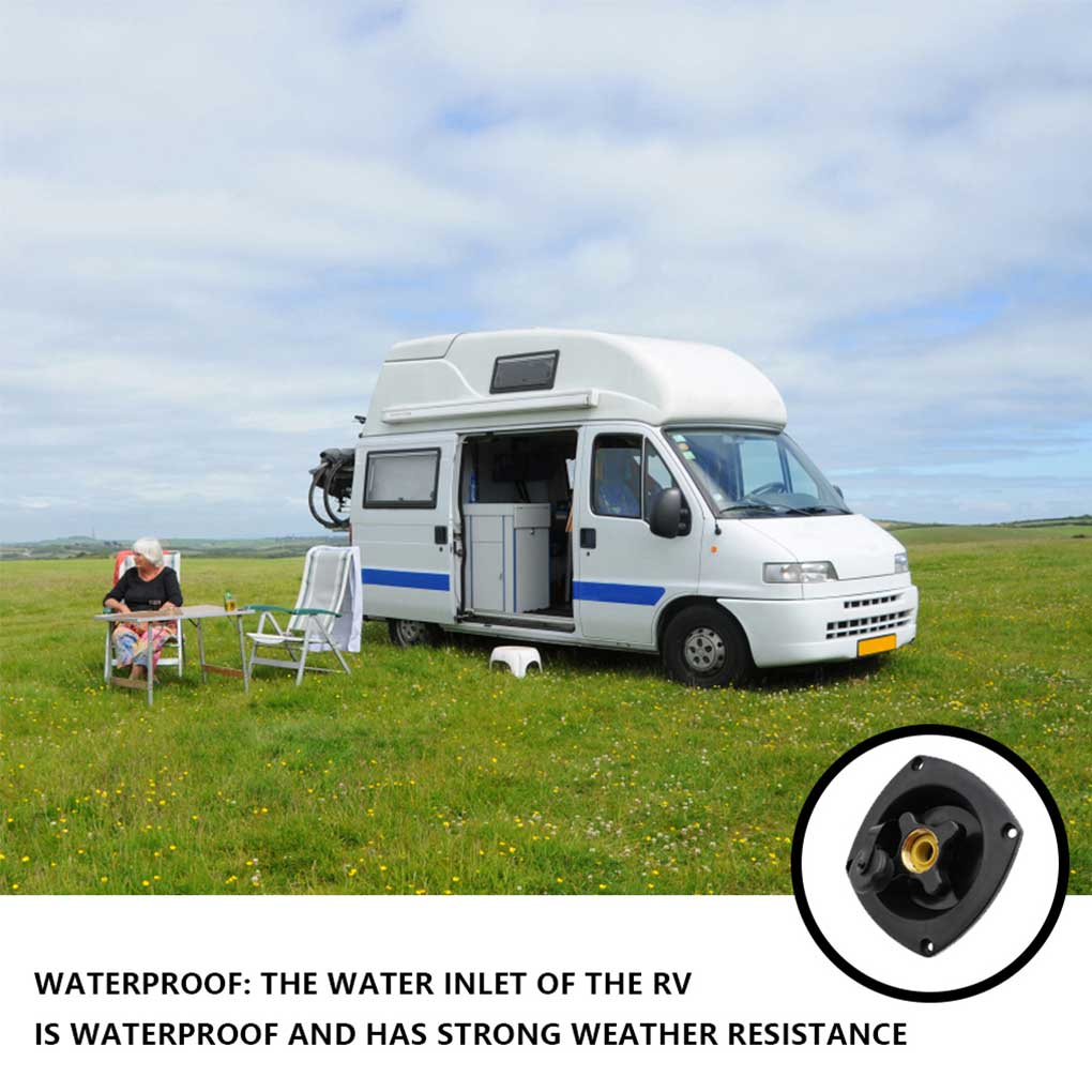 White Mains Water Inlet Durable Portable Filler Entry Lightweight Watering Camp Leakproof One-way Check Valve Car