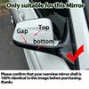 For BMW 5 6 7 Series F01 F02 F03 F04 F06 F07 F10 F11 Pre-Lci Carbon Fiber Car Side Door Rearview Side Balck Mirror Cover Caps