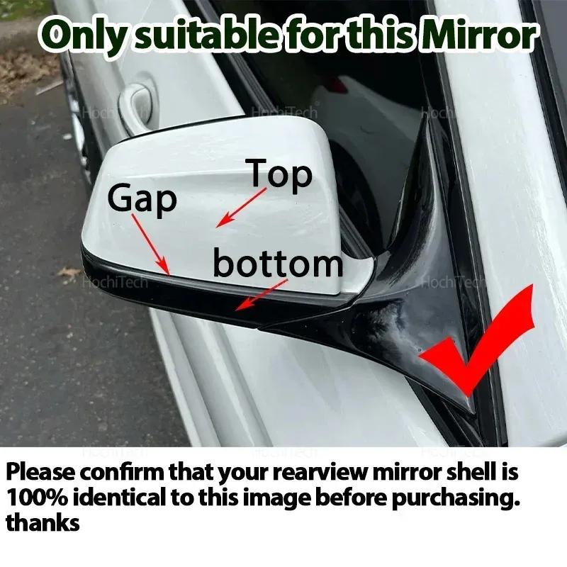 For BMW 5 6 7 Series F01 F02 F03 F04 F06 F07 F10 F11 Pre-Lci Carbon Fiber Car Side Door Rearview Side Balck Mirror Cover Caps
