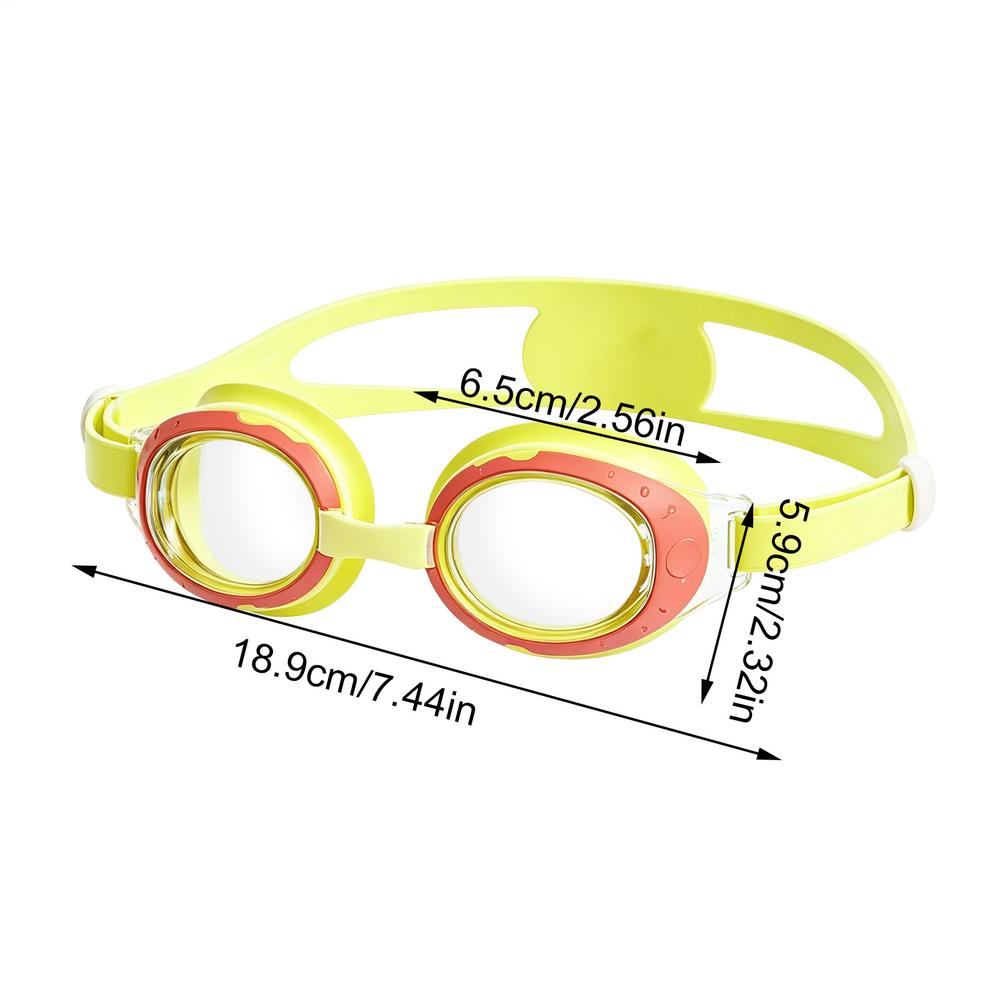 Youth Swimming Glasses Silicone Wide Clear Anti-Fogging Eye Protection Swimming Glasses For Age 3-12 Girls Boys Competition