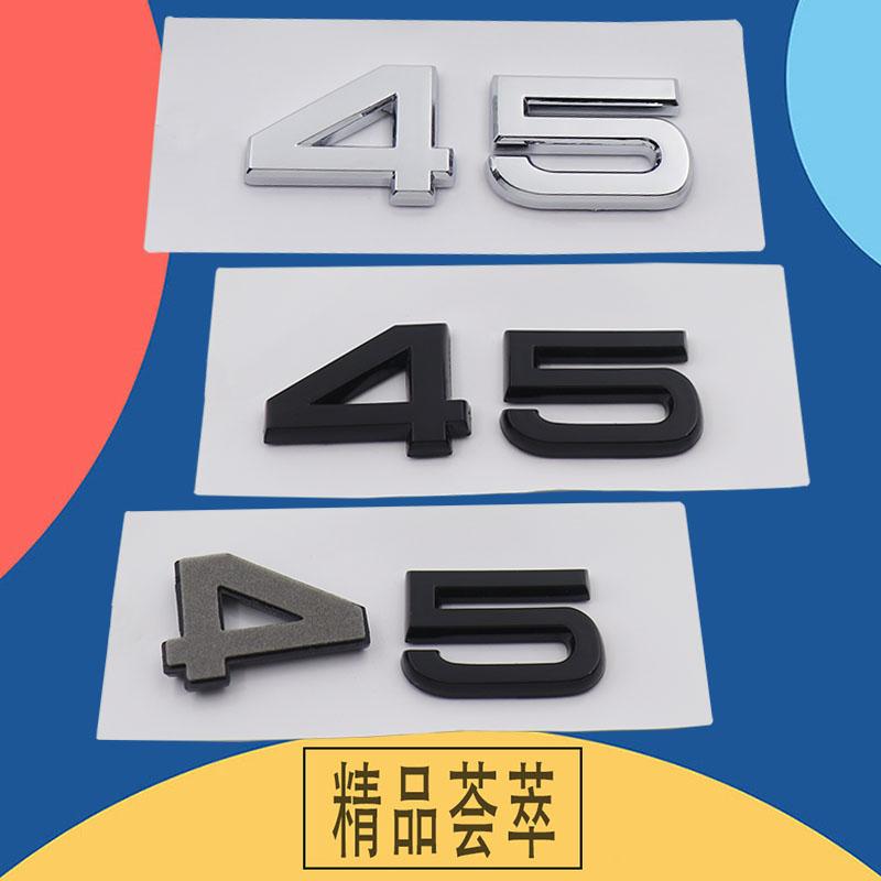 Adesivo Logo 3D 30 35 40 45 50 55 TFSI Emblema Paraurti Posteriore Auto Bagagliaio Posteriore Accessori