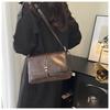 Retro Style Faux Leather Square Shoulder Bag Large Capacity Crossbody Purse for Women KTB