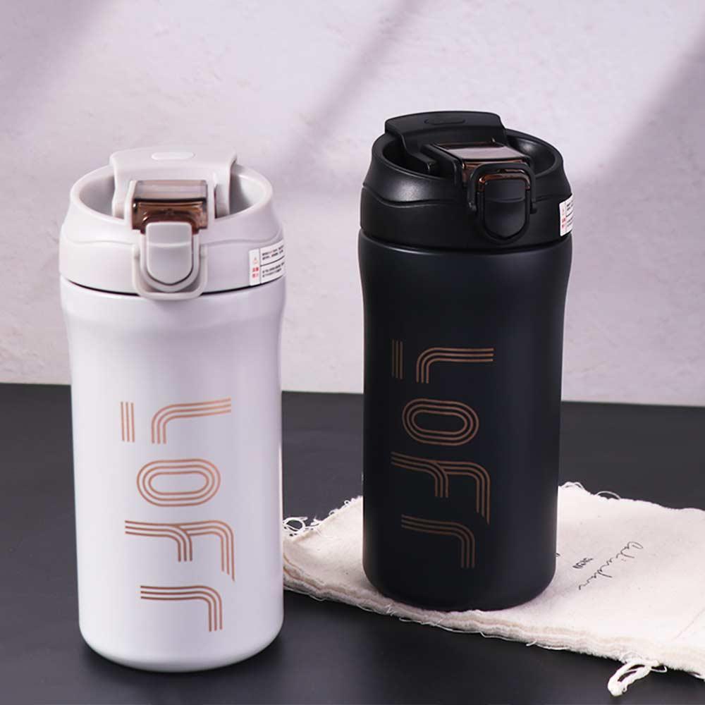 600ML Bouncing Coffee Cup Creative Thermos Tumbler Insulated Cup Coffee Thermal Mug Car