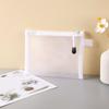 Mesh Pen Bag Nylon Document Bag Office School Supplies Zipper Pencil Case  Stationery