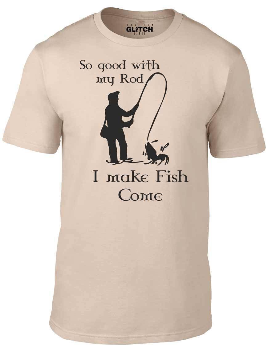 So Good with my Rod T-Shirt Mens Womens Tees Top - Funny T Shirt Mens Womens Tees Top Fishing Fish sport joke river sea L