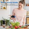 Gravity Electric Pepper Salt Grinder Set, Adjustable Thickness, with LED Light