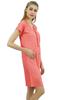 Bimba Womens Aqua Blue Long Shirt Getting Ready Buttondown Night