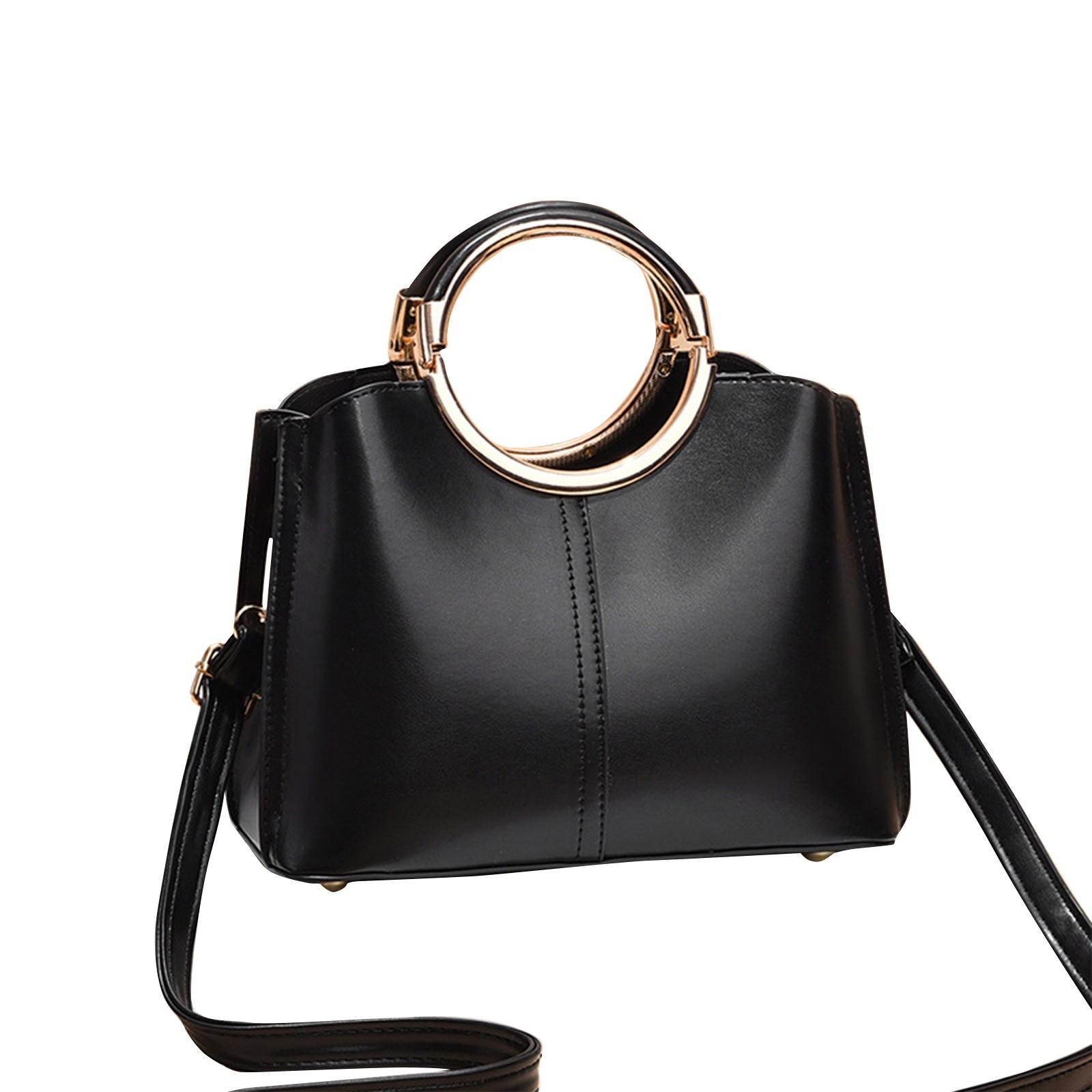 Женские сумки Новые европейские и американские модные сумки и универсальные сумки через плечо через плечо One Size чёрный 2328₽