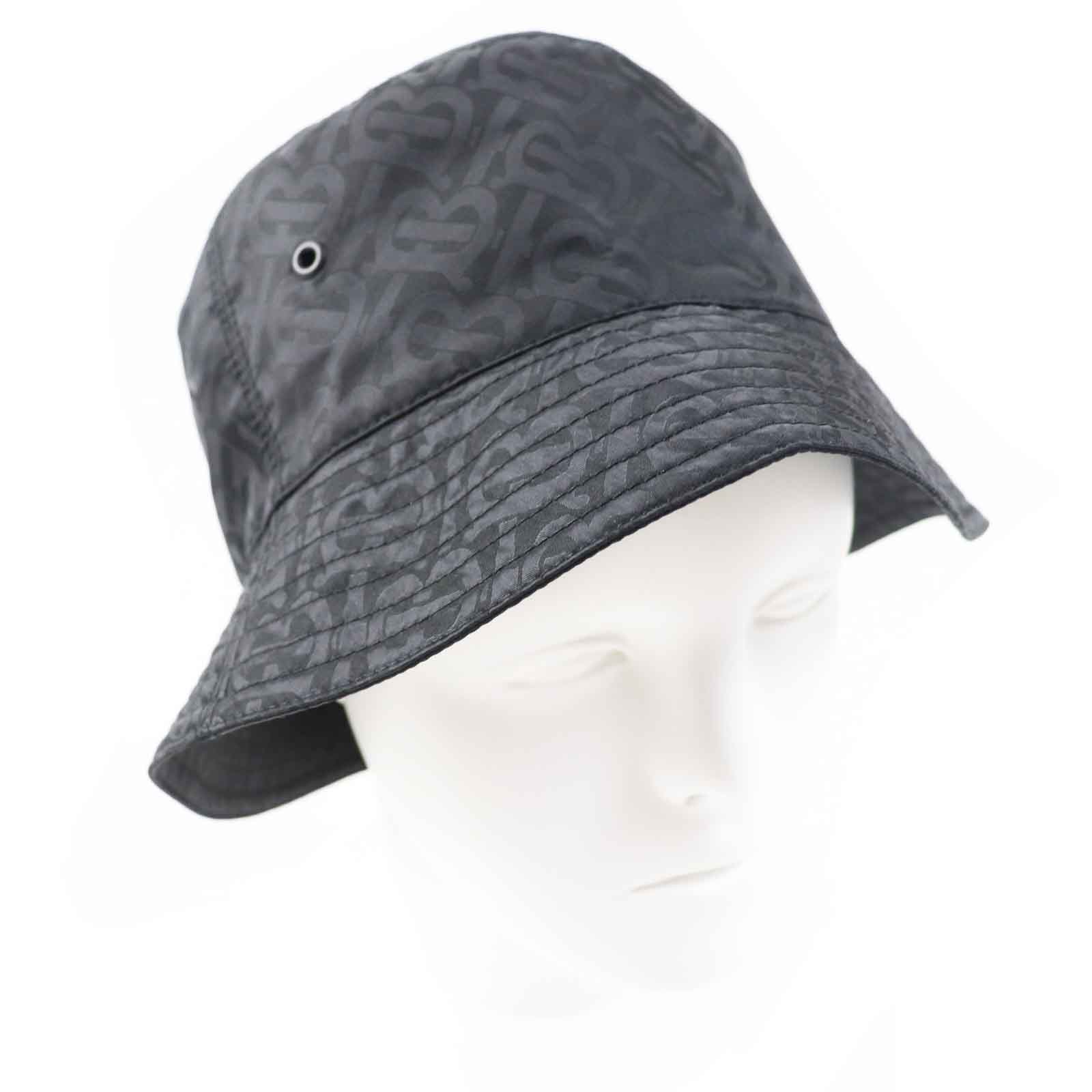 Excellent BURBERRY hat TB logo hat black Nylon Women S 8072726 Used