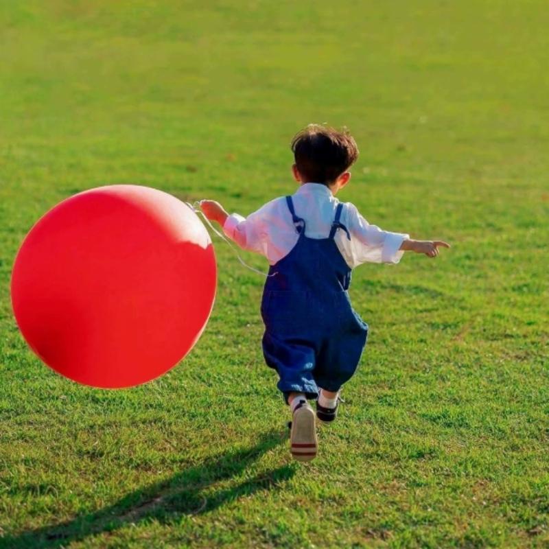 1/4 Peças 36 Polegadas Látex Gigante Balões Grandes Jumbo Redondo Balão de Escalada para Jogo Divertido & Decoração de Aniversário [Bombas são de cor aleatória]