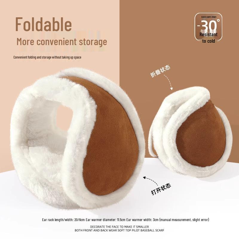 Earmuffs: Unisex Winter Plush Ear Warmers for Outdoor Cycling