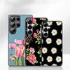 Sunflower Flower Painted Yellow Phone Case for Samsung Galaxy S25 S23 S22 S24 FE Ultra Plus A56 A05 A06 A15 A16 A57 S7 Edge