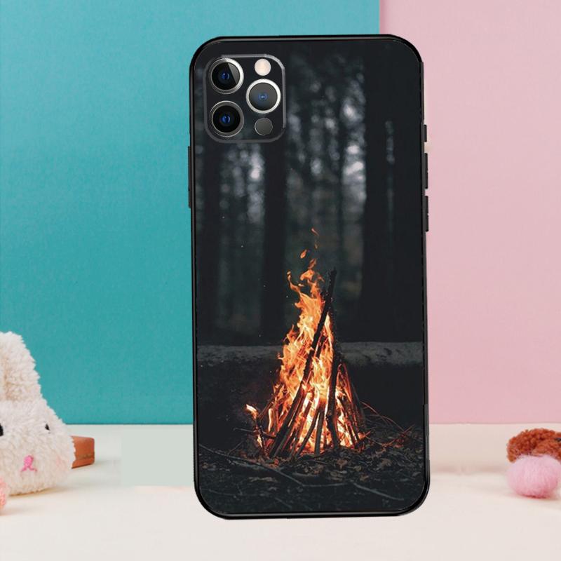 Camping Nature Phone Case For iPhone 17 Air 16 14 13 12 11 15 Pro Max 12 13 mini 15 16 Plus 16e Cover Coque