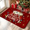 Welcome Christmas Tree Snowflake Door Mat Front Porch Camper Entry Terrace Cabin Merry Christmas Household Decorative Floor Rug